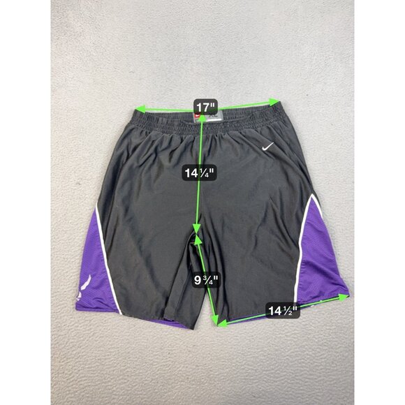 NIKE Toronto Raptors Vtg Basketball Shorts Extra Large Purple Black Reversible - Picture 5 of 11